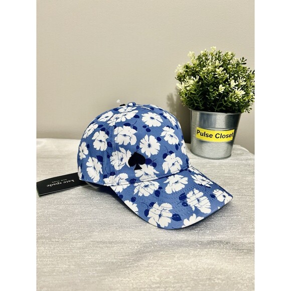 Out of stock Kate Spade Springtime Floral Baseball Cap – Blue Multi NWT main image 9